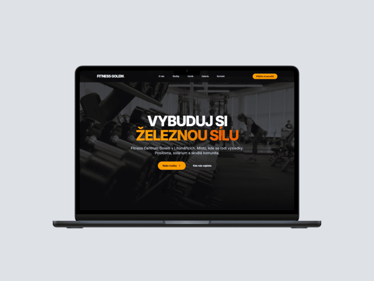 FItness Golem - Webové stránky