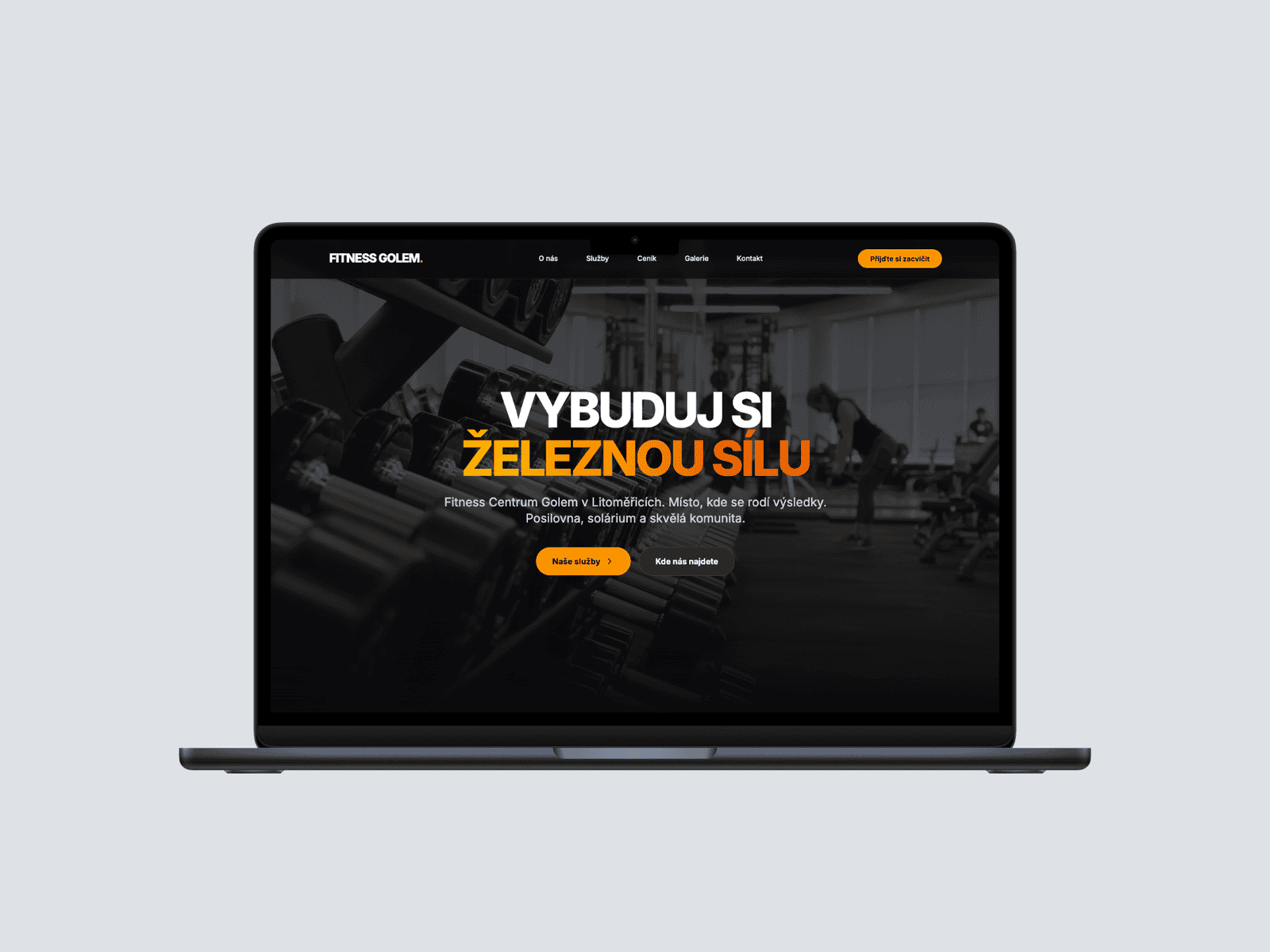 FItness Golem - Webové stránky