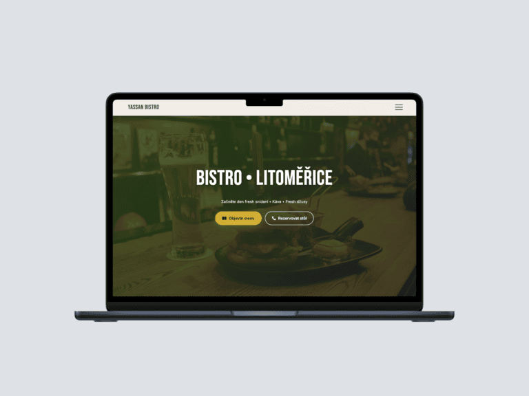 Yassan Bistro Litoměřice návrh webu Bohos Digital